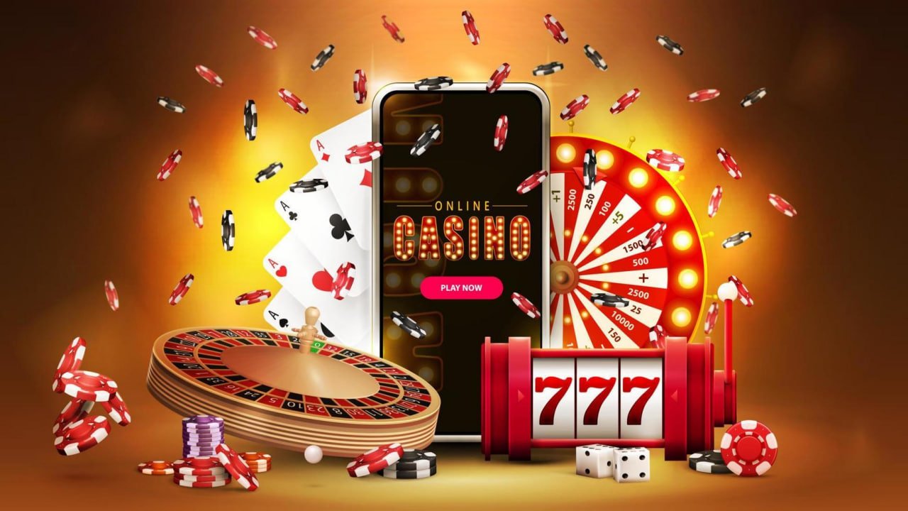 Area live casino yang terang dengan variasi permainan kasino modern yang menarik